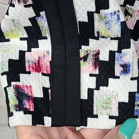 White House Black Market Houndstooth Mixed Print Pencil Skirt Twill Office Wear - Picture 4 of 10